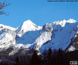 yapboz Mont Blanc kar